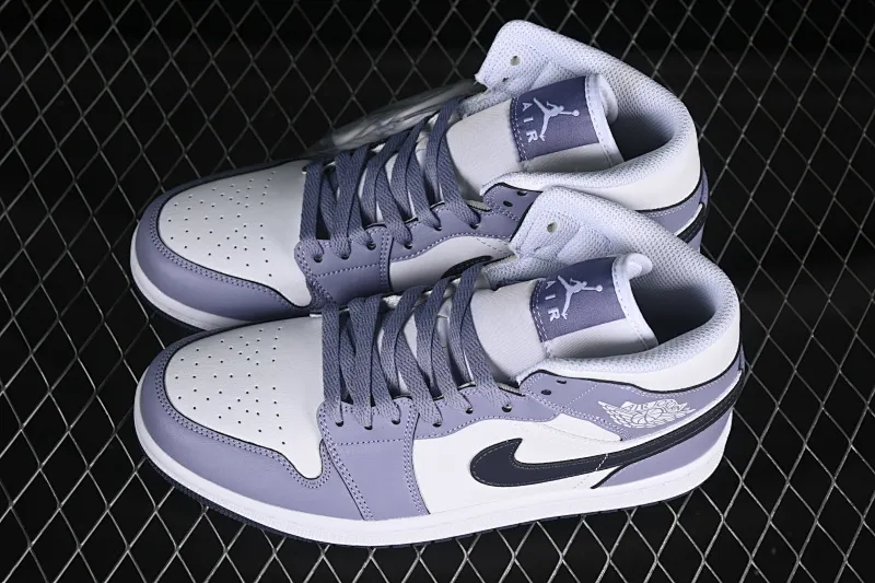All categories Air Jordan Jordan series basketball shoes Air Jordan 1 Mid Air Jordan 1 Mid AJ1 Joe 1 haze purple mid-top cultural and casual sneakers DQ8426-145